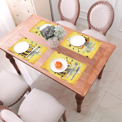 Sets de table carrés PVC au fini durable et design épuré