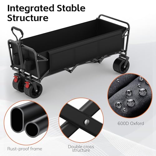 Carro plegable morpilot resistente para transportar 330 libras 5