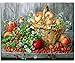 Produktbild HNZZLC Leinen Leinwand Ölgemälde DIY Anzahl Hohe Qualität Acrylfarbe Kinder Über 6 Jahre Alt Erwachsene Dekoration Geschenk Obst In Den Korb 40X50 cm