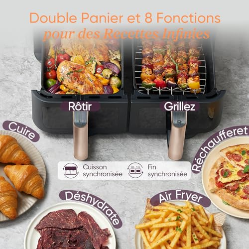 COSORI Air Fryer 2 tiroirs 8,5L