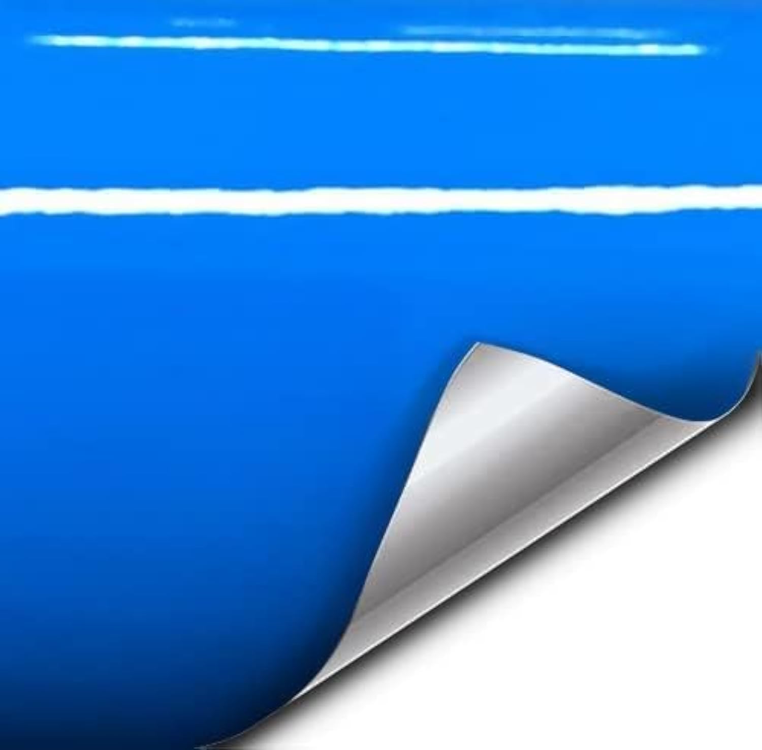 VViViD+ Smurf Blue Gloss Vinyl Car Wrap Film (1.49ft x 5ft)