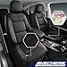 Skechers Memory Foam Car Seat Covers, Air Cool Mesh Thick Seat Covers, Airbag Compatible Car Seat Cover, Automotive Comfort Protection for Most Cars,Vans,Trucks, SUVs,Black