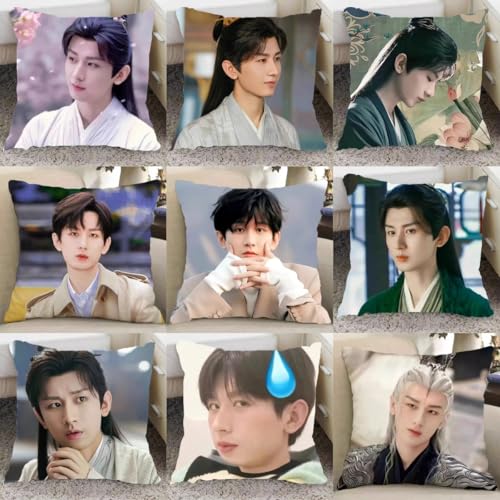 チョンイー 成毅 抱き枕 クッション 両面プリント 抱きまくら 柔らかい 高弾性 可愛い 快適 まくら 気持ちいい おしゃれ 携帯枕 座布団 お昼寝枕 コスプレ小物 萌えグッズ 誕生日 プレゼント 贈り物 (50*50cm,2) [並行輸入品]のサムネイル