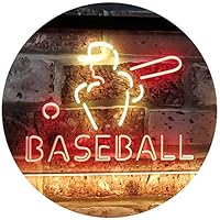 ADVPRO Baseball Sport Man Cave Bar Dual Color LED Enseigne Lumineuse