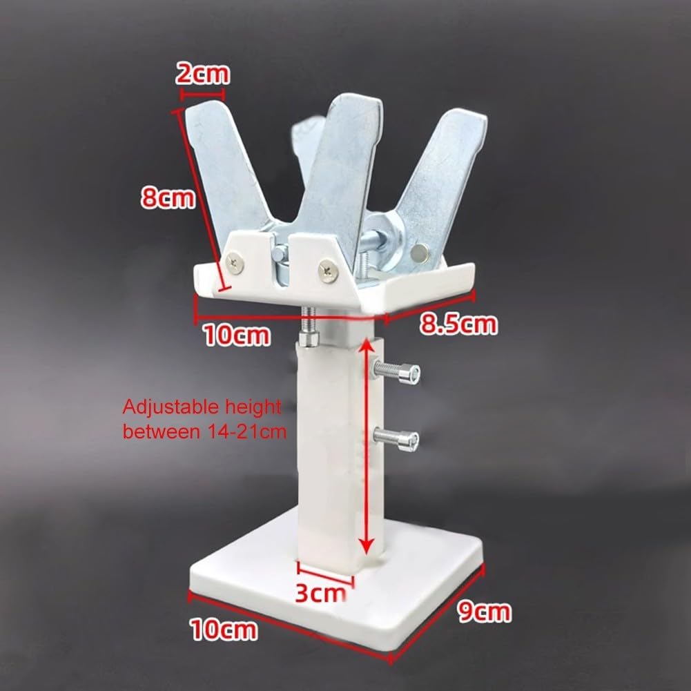ZYNCUE Support de radiateur au sol en acier pour radiateur à panneau - Hauteur réglable (14 - 21 cm) - Extension robuste - Blanc/argenté