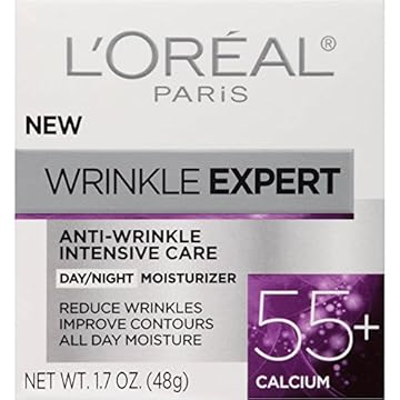 L'Oréal Paris Wrinkle Expert Creme antirrugas para mais de 55 dias, reduz a aparência de rugas, firma a pele e redefine contornos, cálcio, 50 ml