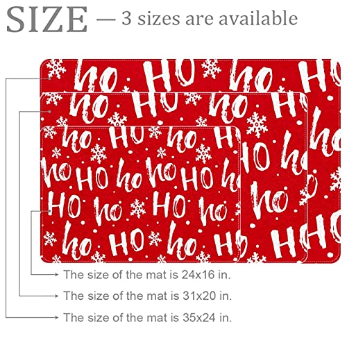 Tapis d'entrée Hohoho lavable pour garder une maison propre à Noël - 3