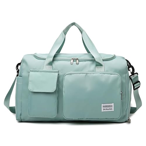 Mochila Mala Bolsa Para Academia Viagem Natação Camping Bagagem de Mão na Cor Verde