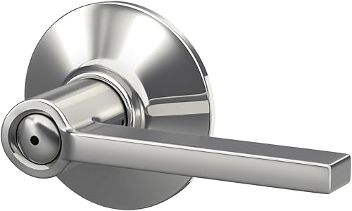 Miniatura 349 de Schlage Latitude F10 LAT 622 CEN Manija de paso con roseta Century, para pasillo y armario, negro mate Mate negro