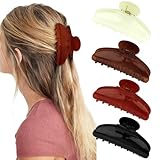 ANBALA 4Pcs Medium Claw Clips for Women 3.8 Inch French Hair Clips Strong Hold and Non-Slip Claw Clip for Thick Thin Hair