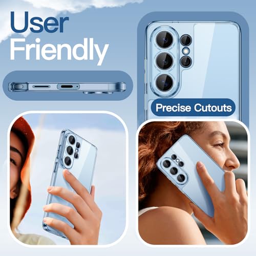 Image of JETech Cover Case for Samsung Galaxy S26 Ultra, Camera Lens Full Protection, Non-Yellowing Shockproof Bumper Phone Cover, Anti-Scratch Hard PC Back (Omphalodes)