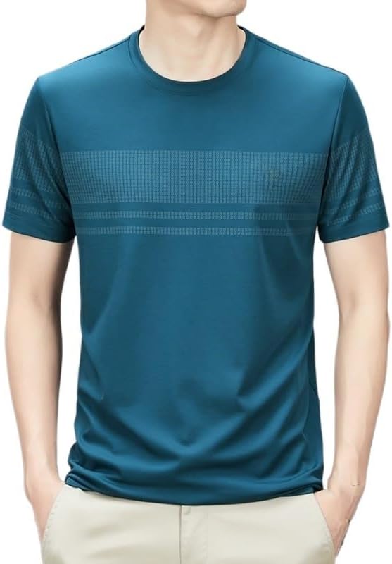 Breathable Men's Undershirts White Tee Shirts Cotton Crew T-Shirts Moisture Wicking Summer Unisex Adult Short Sleeve Gear