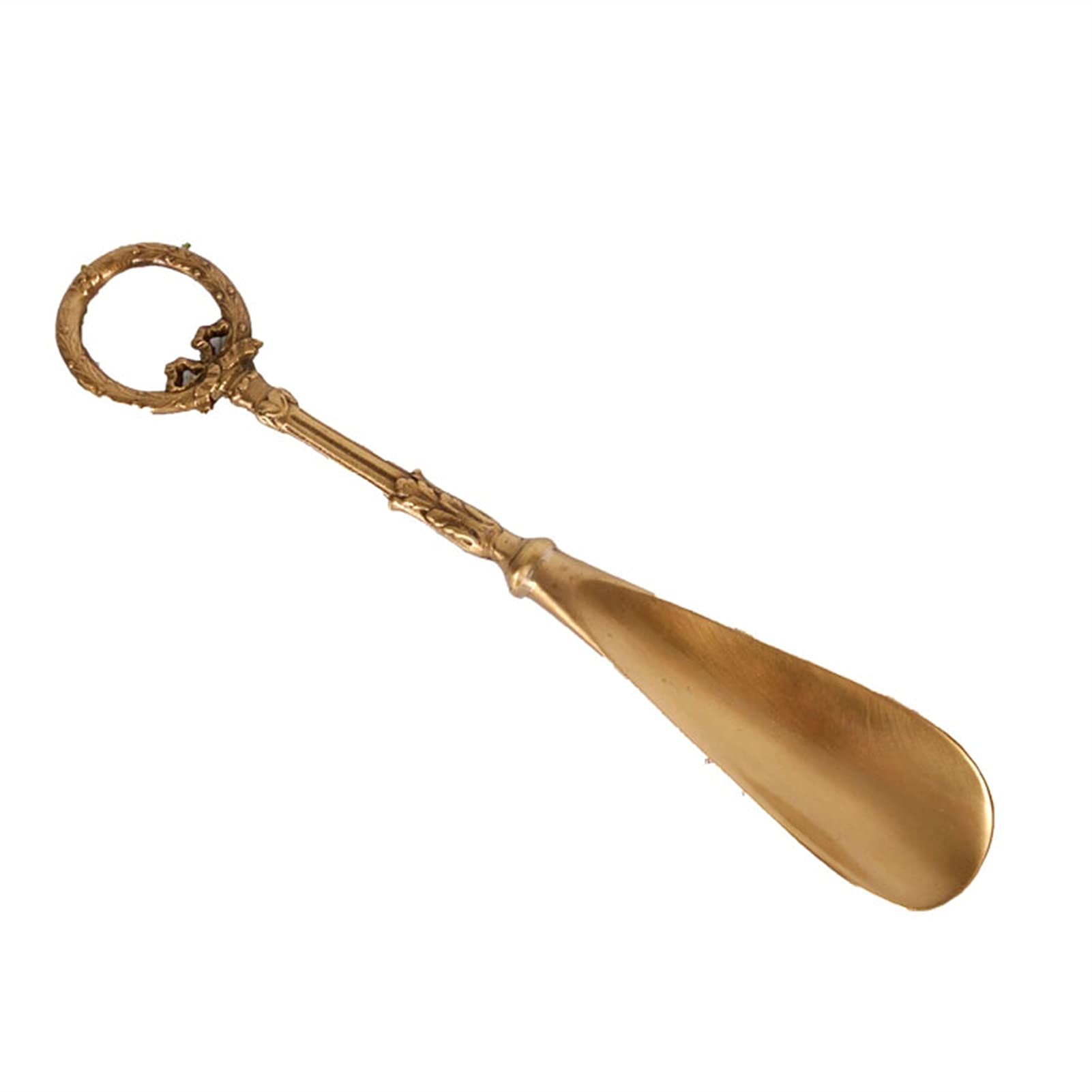 Schuhlöffel, Schuhlöffel aus Metall, Schuhlöffel aus massivem Kupfer mit langem Griff für Männer, Frauen, Kinder, ältere Menschen, bequem und langlebig