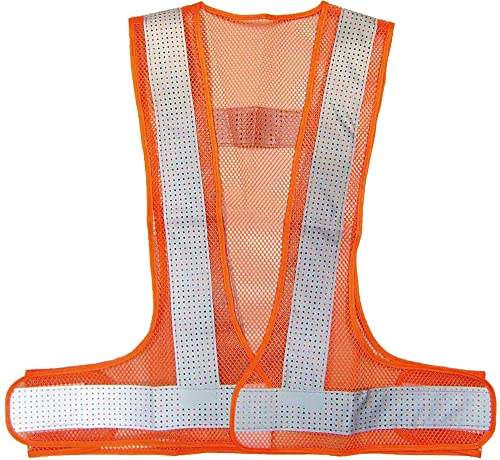 富士手袋工業 安全ベスト オレンジ フリーサイズ メッシュ安全ベスト 5270