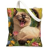 Ampia gamma di utilizzi: la borsa in tela può essere utilizzata come borsa riutilizzabile per la spesa, borsa per il pranzo. Perfetto per spiaggia, escursioni, viaggi, shopping, allenamento, campeggio, picnic, uso quotidiano.