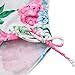 KALAWALK Girls Lemon Double Ruffle One Shoulder Adjustable Swimwear Fashionable One Piece Bathing Suit(5 y-16 y) (SS12 Pink Hydr 12)