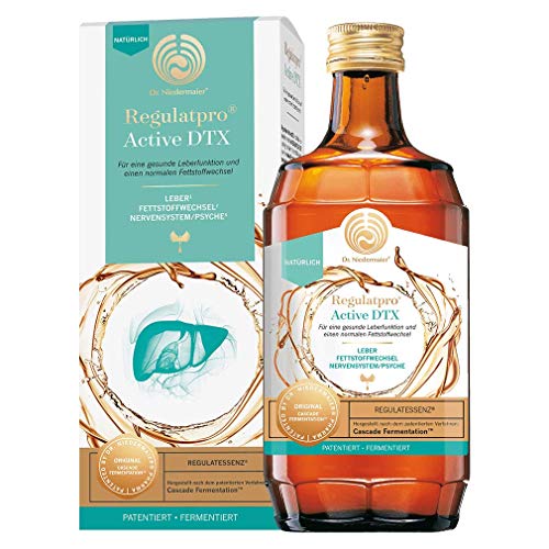 Dr. Niedermaier Regulatpro® Active DTX I zur Detox Entgiftung von Leber und Körper I Elixier aus der Flasche I 350 ml