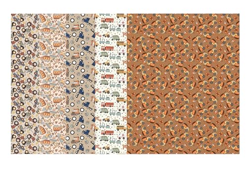 Glucomart Medical Tape for Nasogastric or Oxygen Tube (5 Count) – Maximum Strength Tube Tape, Waterproof & Hypoallergenic (Vehicles Variety Pack) (Tube Tape)