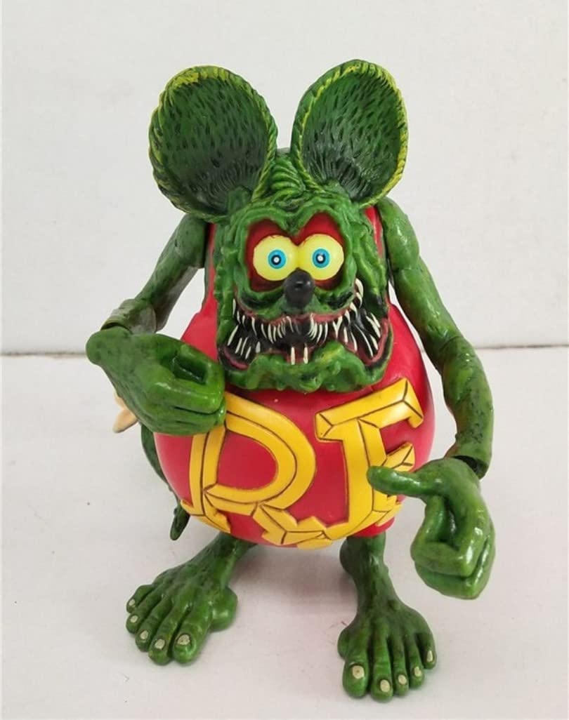 Figure rat Fink arm tail and foot mobile red and green