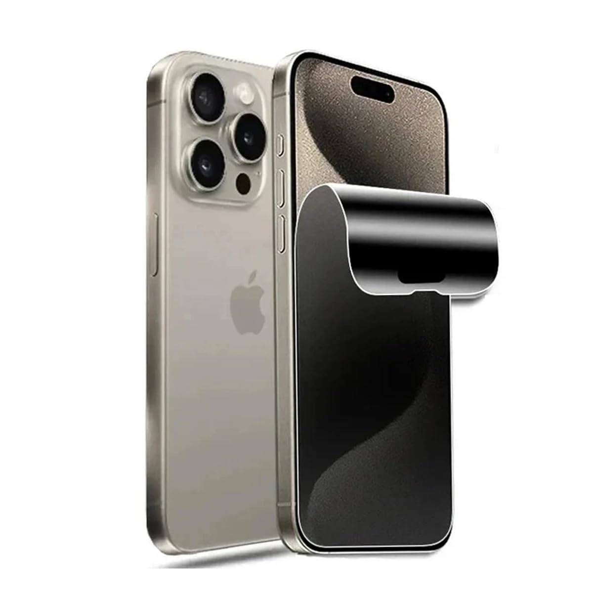 Privacidad Protector de Pantalla para iPhone 15 Pro Max (6.7") | 2 Piezas Anti-Espía Película de Hidrogel Privacidad, TPU Protector de Pantalla（no Vidrio Templado）