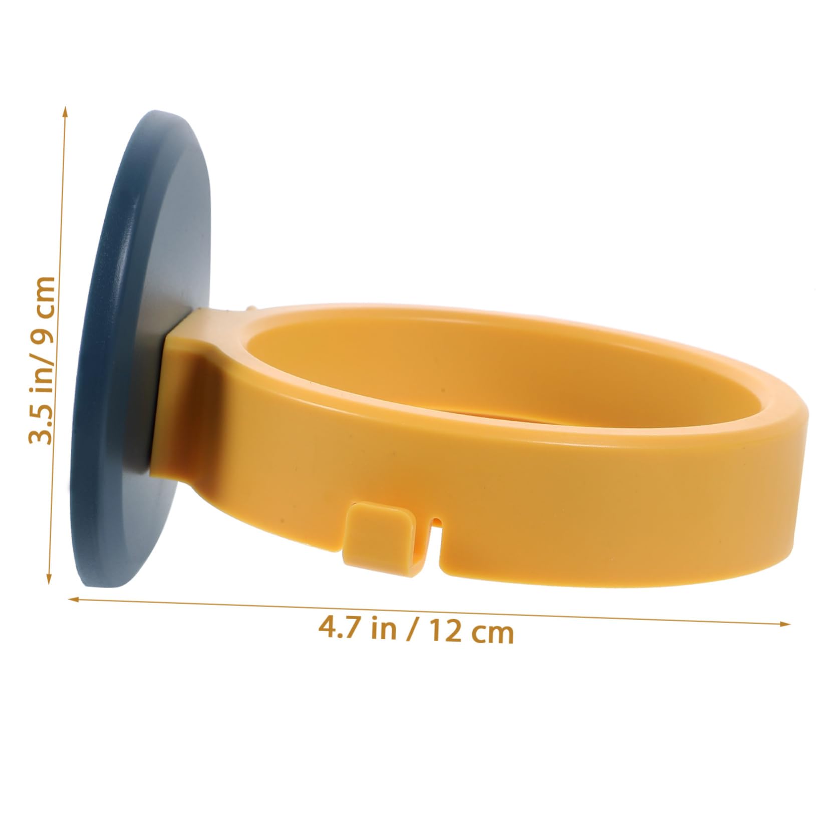 CLISPEED Blow Dryer Holder Wall Mount Hair Rack Hairdryer Holder Dryer Bathroom Supplies Wall Mount Bathroom Organizer Plastic Yellow