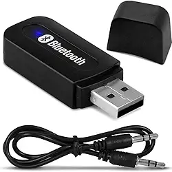 Receptor Adaptador De Sinal Bluetooth Usb P2 Som Automotivo