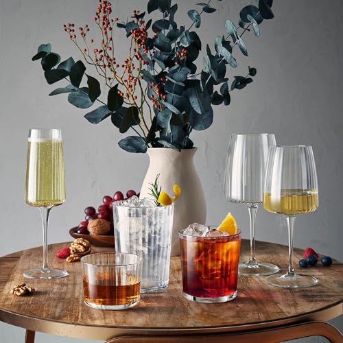 Bormioli-Rocco-Exclusiva-12-Oz-Negroni-Tumblers-Set-of-12-Elegant-Ribbed-Drinking-Glasses-For-Water-Juice-Beer-Cocktail-and-Iced-Coffee-Made-in-Italy-Dishwasher-Safe Bormioli Rocco Exclusiva 12 Oz Negroni Tumblers Set of 12 Elegant Ribbed Drinking Glasses For Water Juice Beer Cocktail and Iced Coffee Made in Italy Dishwasher Safe