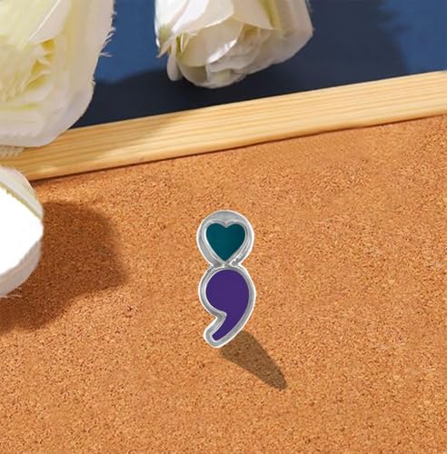 Image of Suicide Awareness and Prevention Pin - Bulk Packs - Variety Pack of Teal & Purple Ribbon Pin Perfect for Support Groups, Gift-Giving and Fundraising