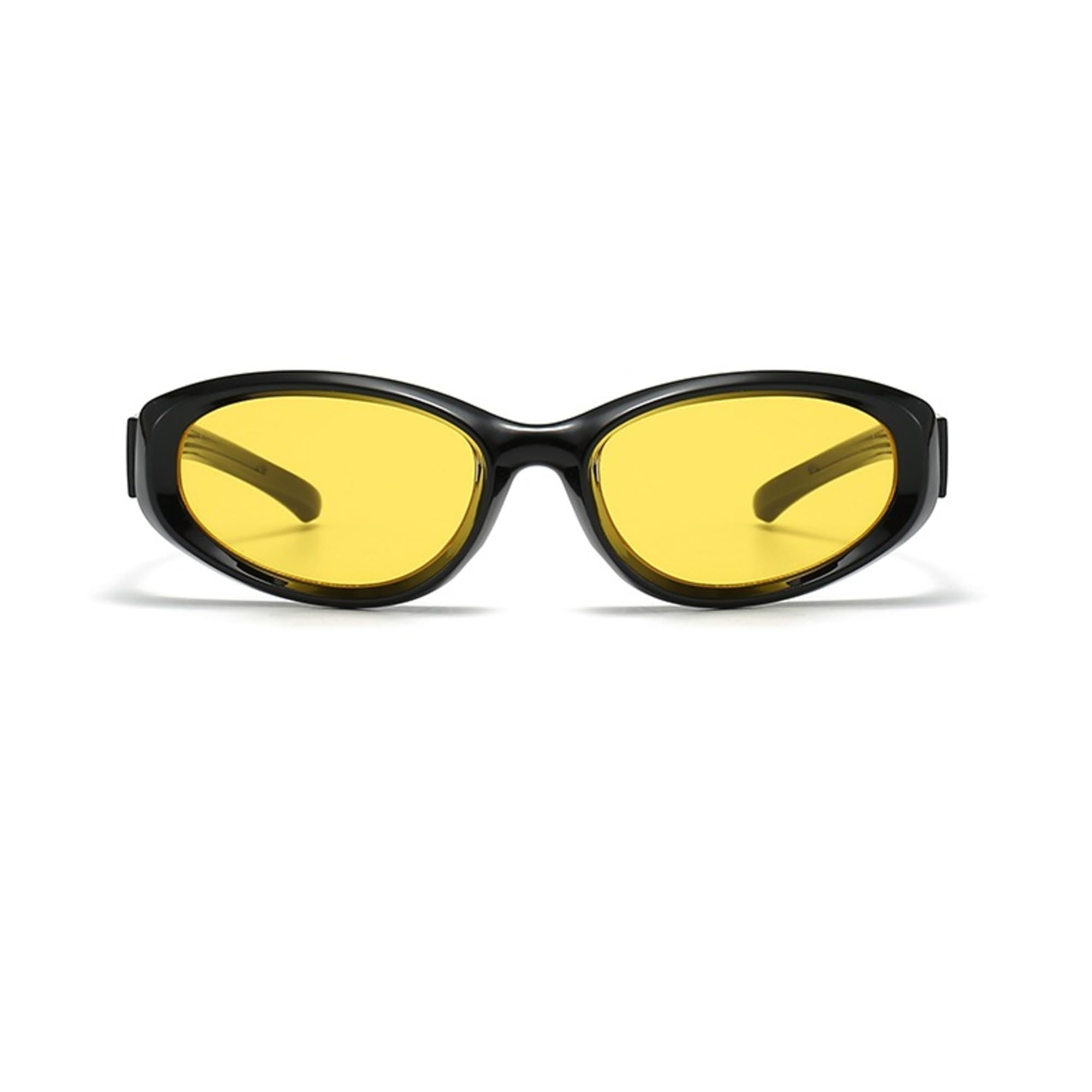 AUGEN Ovale Vintage-Sonnenbrille, Kunststoff, Unisex, UV-400-geschützt, Größe L (204)