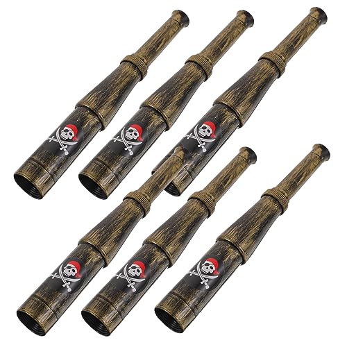 6Pezzi Telescopio Pirata per Feste Tema Facile da Trasportare e per Compleanni