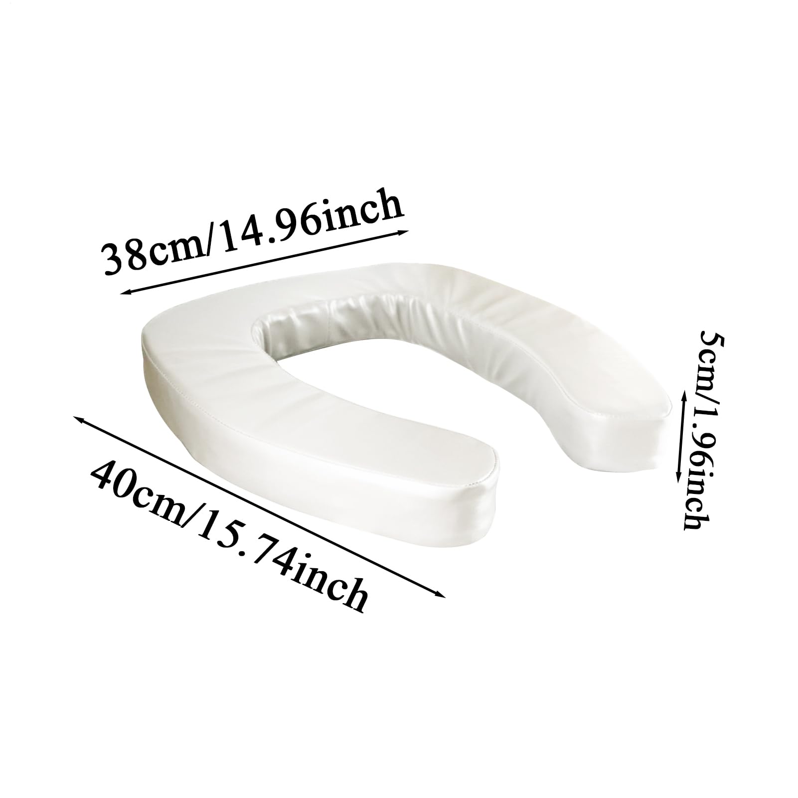 Supporto per WC – Rialzo ergonomico imbottito antiscivolo, sedile impermeabile per WC, facile da installare con comodo supporto, strumento di accessibilità per il bagno per sedersi e stare in piedi in