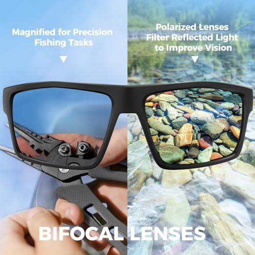 Image of KastKing Waccamaw Polarized Bifocal Sunglasses for Men Women, Wrap Design