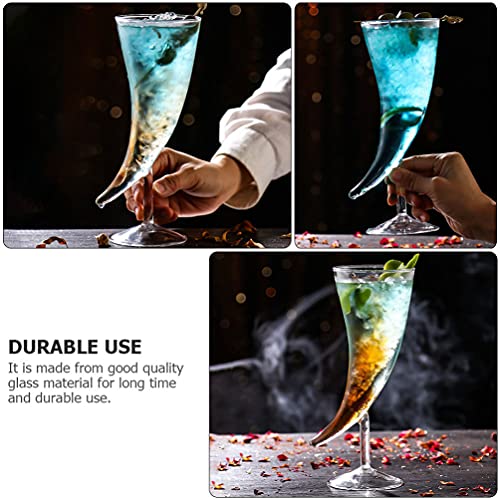 Hemoton 2Pcs Lua Forma Bebida Copo De Vidro Copo de Uísque Copo De Cocktail Copo de Vinho de Cristal