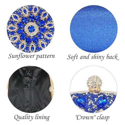 Image of MAIRLOM Rhinestone Clutch Purses for Women Evening Bag Sparkly Handbag | Diamond Clutches Purse Glitter Crystal Gemstone Shoulder Bags Luxury Handbags for Wedding Formal Party Prom