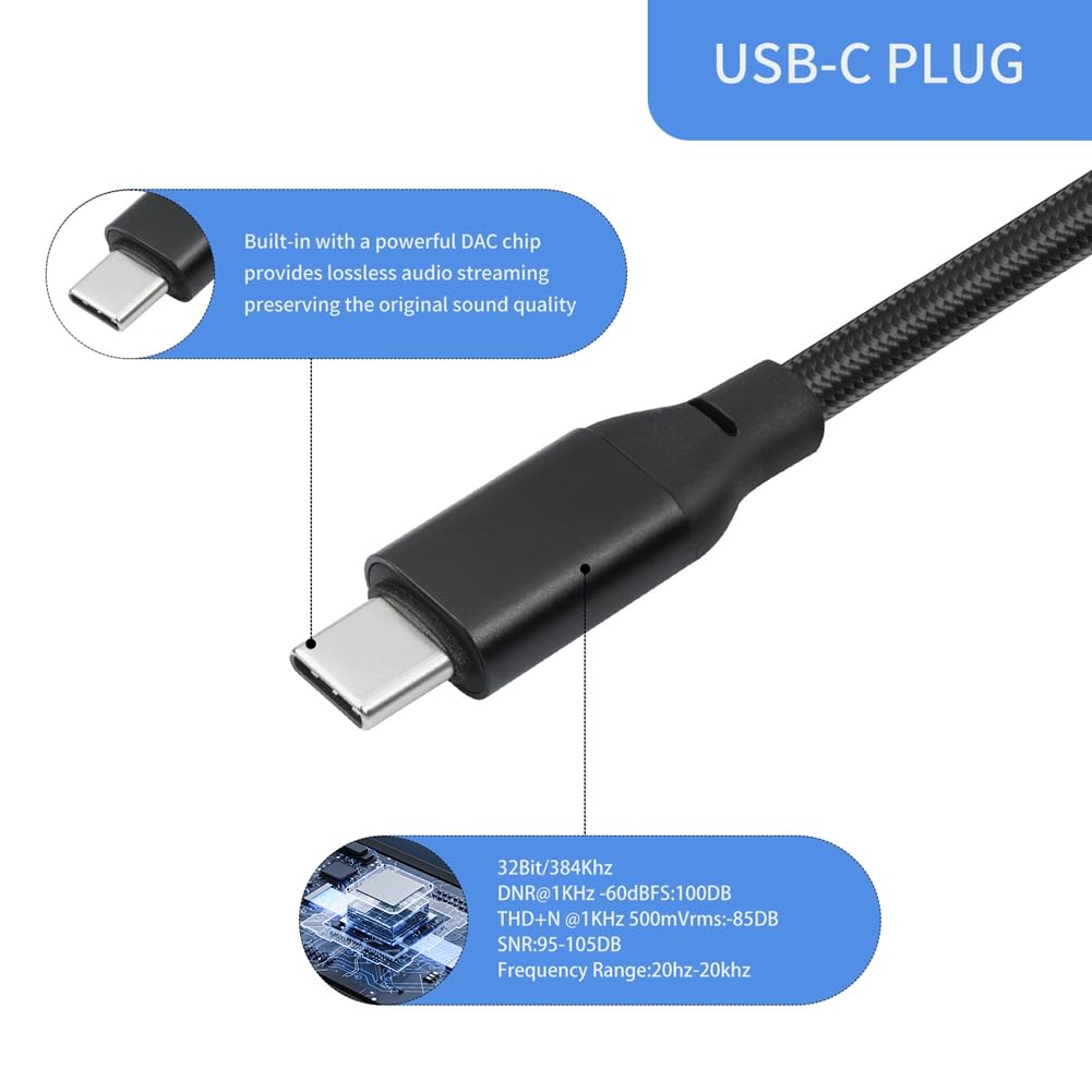 Bochara tipo C entrada a doble salida XLR macho cable de audio OFC para altavoces amplificador mezclador 200 cm