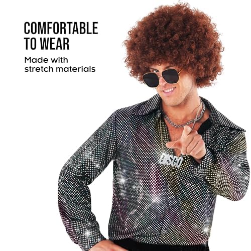 disco dress mens Men's 70's Disco Guy Adult Costume