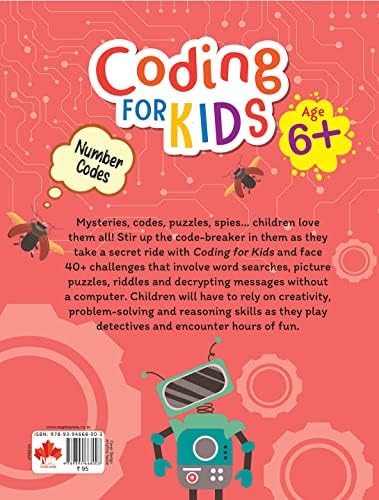 Introduction to Coding for Kids - Brain Activity Book for Kids - Age 6+