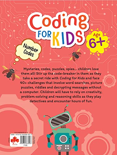 Introduction to Coding for Kids - Brain Activity Book for Kids - Age 6+