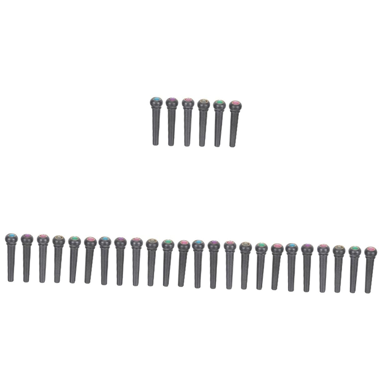 ifundom 30pezzi Perni Per Ponte Chitarra Plastica Accessori Per Chitarra Folk Pin Di Fissaggio Corde Pratico e Leggero Per Musicisti