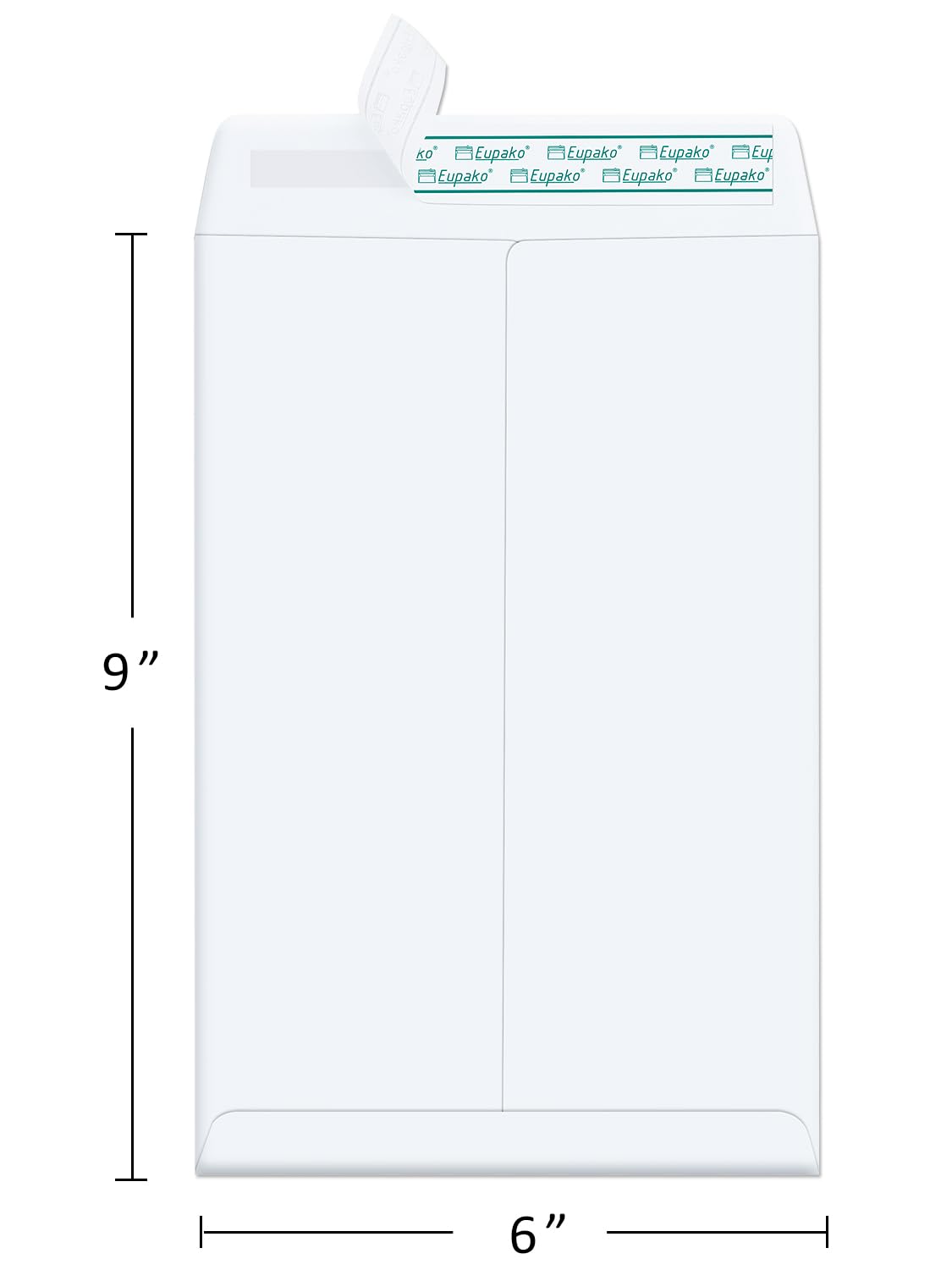Eupako Catalog Envelopes 6x9 Small White Envelopes Self Seal 250 Pack for Mailing Organizing, Storage, 6x9 Inches - Image 2