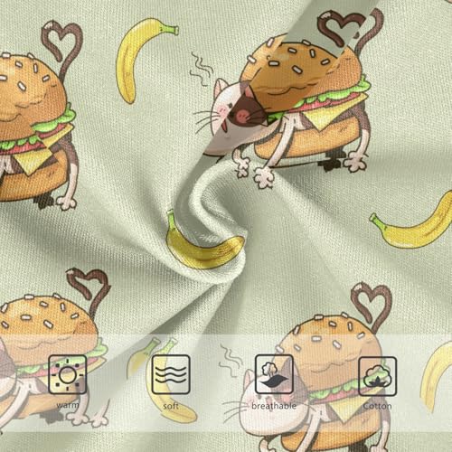 Little Girl Underwear Toddler Panties Kids Undies Cat Hamburger Soft Cotton Briefs 2T-8Y3