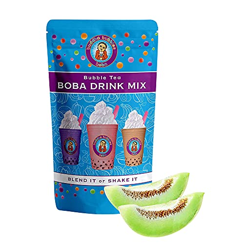 NEW TASTE ! Honeydew Boba / Bubble Tea Drink Mix Powder By Buddha Bubbles Boba 1 Kilo (2.2 Pounds) | (1000 Grams)