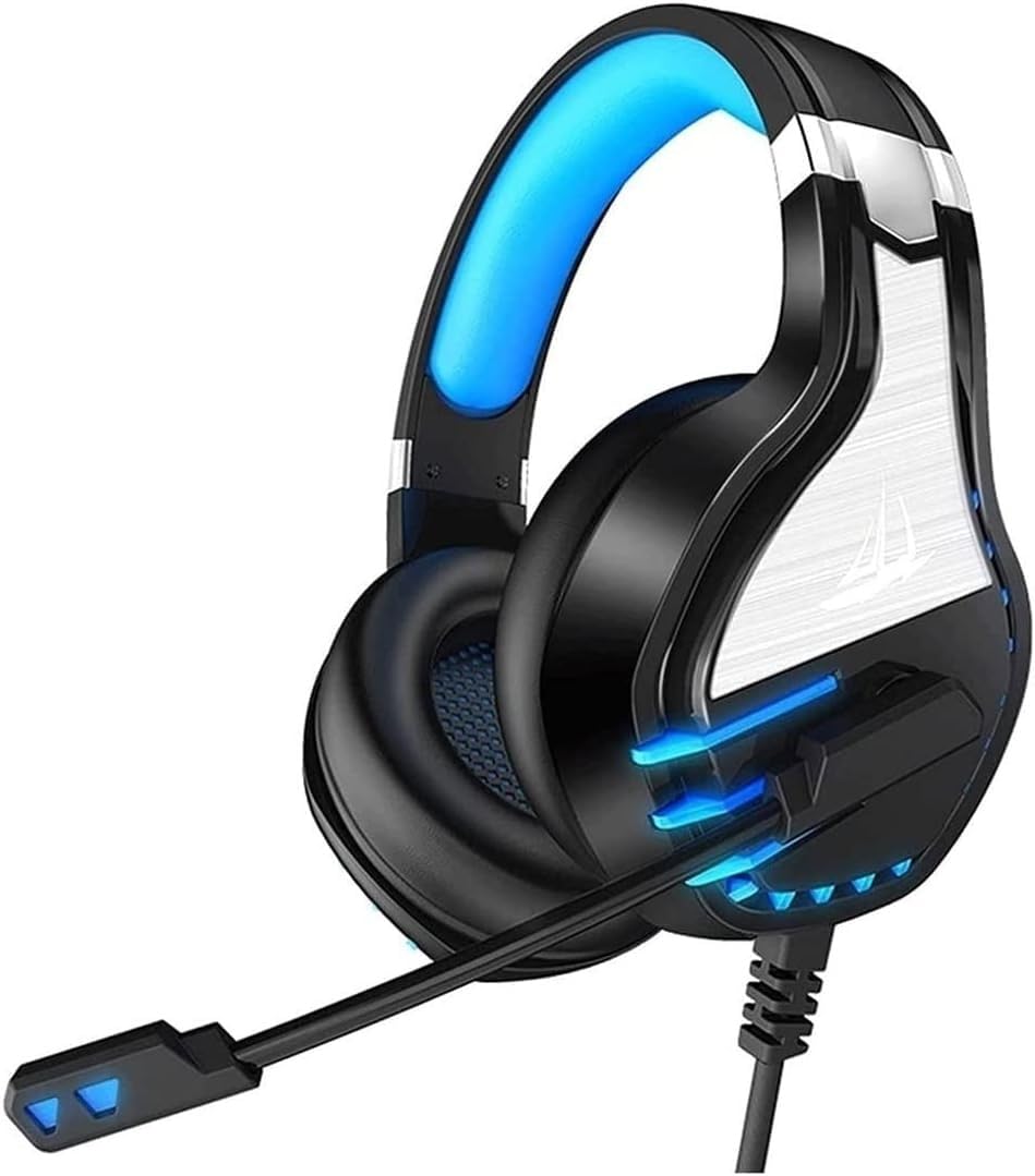 Cuffie da Gioco, Cuffie e microfoni, Cuffie da Gioco con microfoni con cancellazione del Rumore, Cuffie Stereo for Adulti for Bambini, for PS4, PS5, PC, Laptop