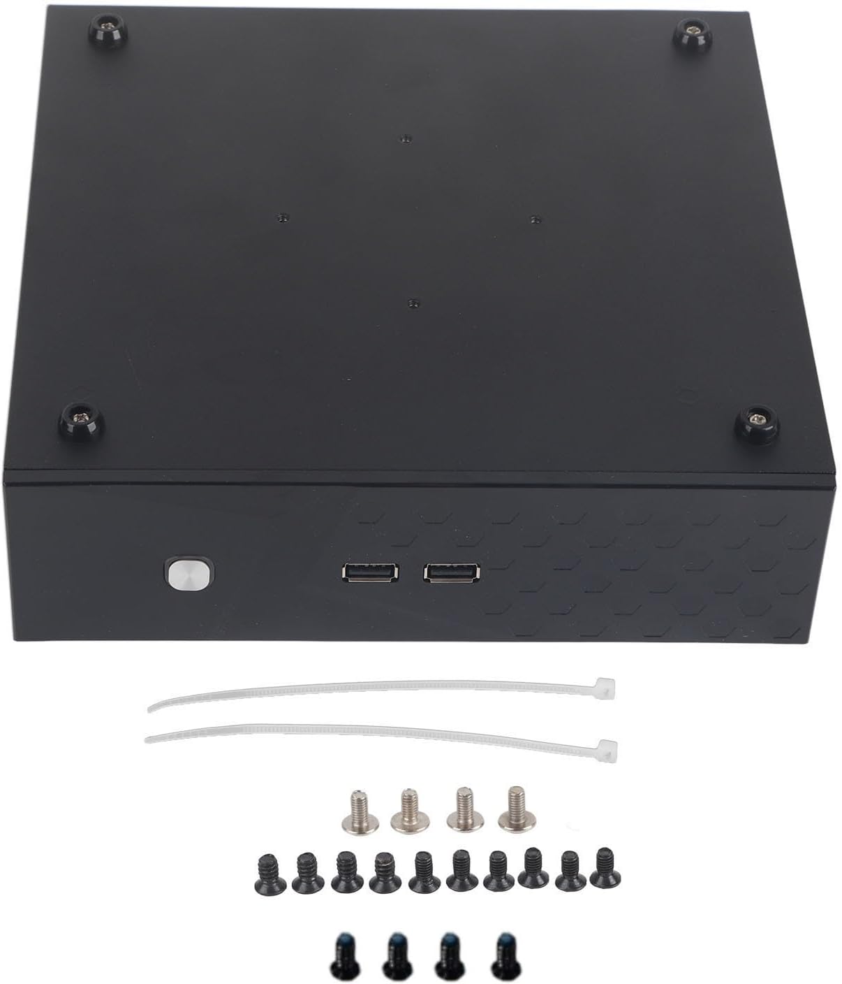 Cryfokt Mini ITX Case, Desktop Computer Case Sturdy Exquisite Compact Simple Good Heat Dissipation for Self Service Terminals for Hotel Computers