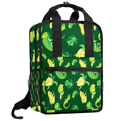 Sac à dos pour garçons avec bretelles réglables, cartable multicolore ergonomique grenouilles