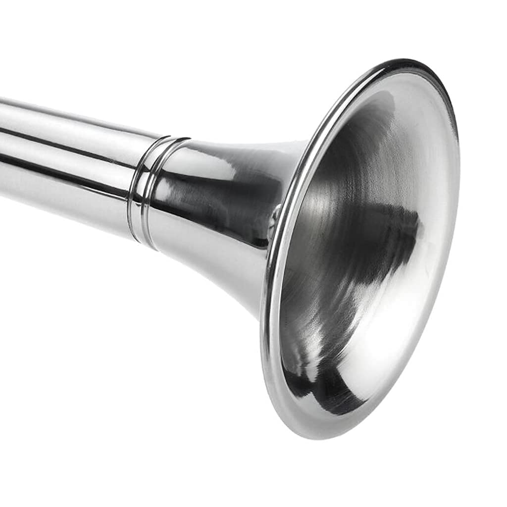 zalati Marine Single Air Horn 125dB Edelstahl Super Laute Trompete für Marine LKW RV Anhänger SUV Zug