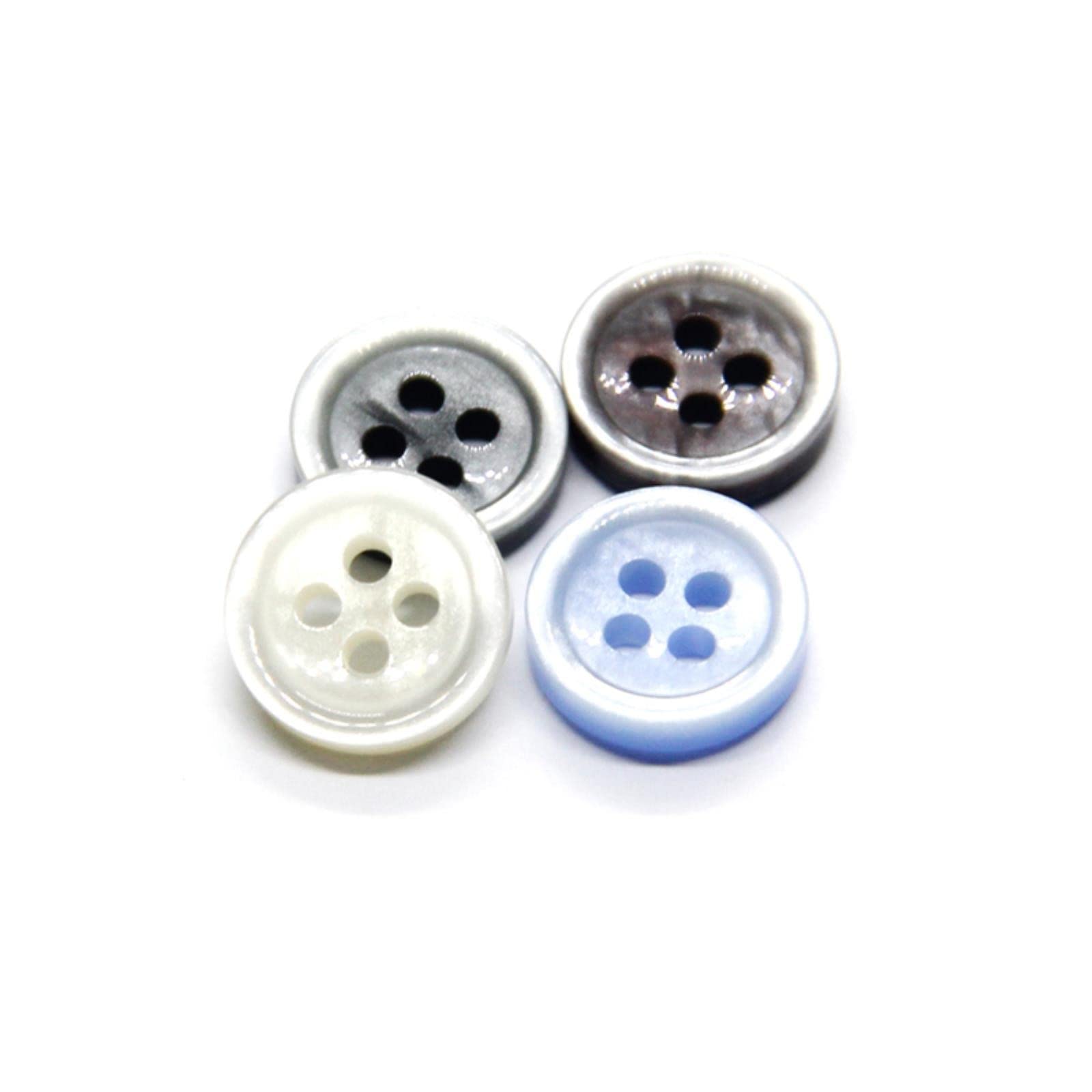 30 szt. 4 otwory 9-11 mm okrągłe guziki koszulowe do odzieży słodkie ubrania odzieżowe dekoracje robótki ręczne akcesoria DIY(Red,11mm)