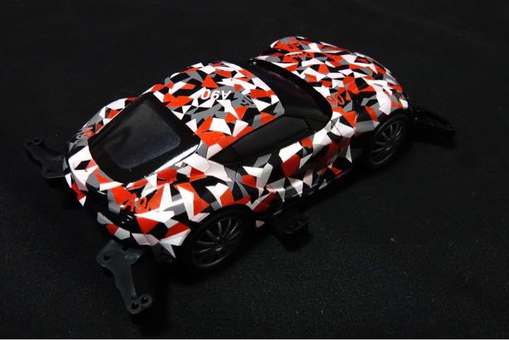 Amazon | トヨタ GRスープラ カモフラージュ仕様 全塗装 完成品 ミニ四 