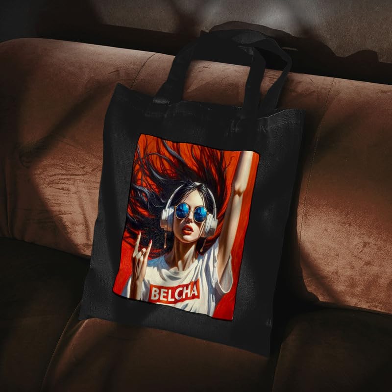 Image of Printed Tote Bag for Women | Heavy Duty 15kg Canvas Handbag | Eco-Friendly & Reusable