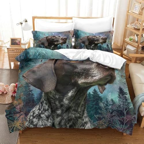 Parure de lit empreinte de patte de chien 260x220cm microfibre - 3